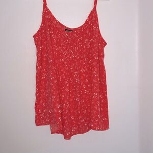 Torrid Pink Floral Tank Top - 0